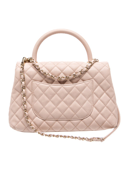 Chanel 2019 Caviar Small Coco Handle Bag