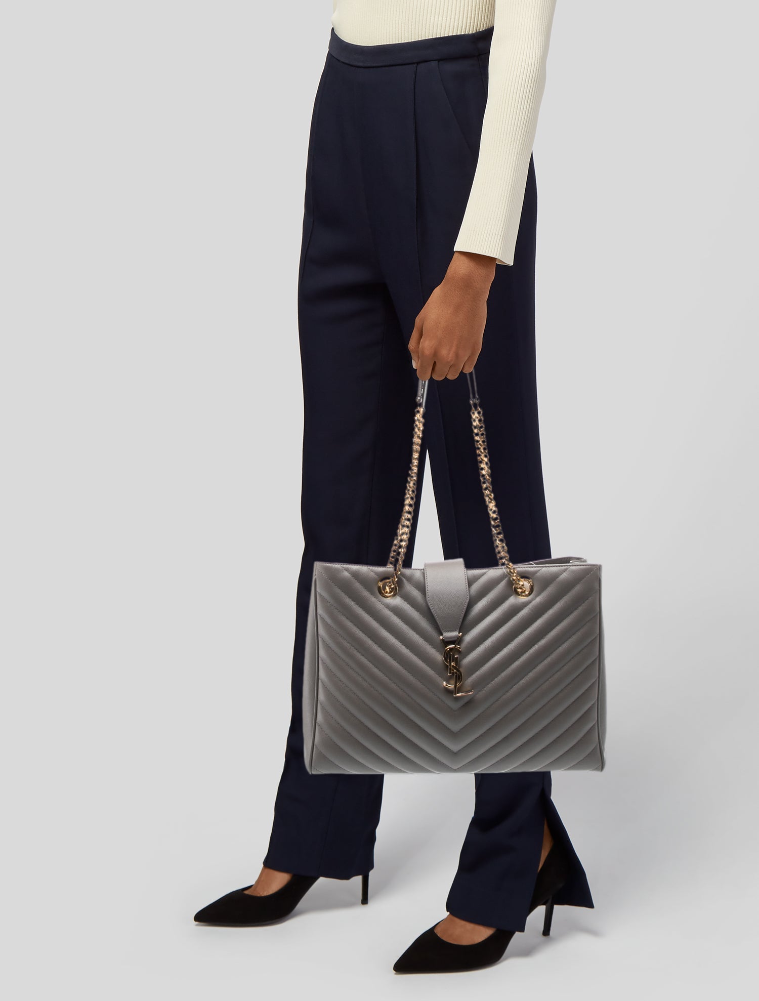 Saint Laurent Leather Cassandre
