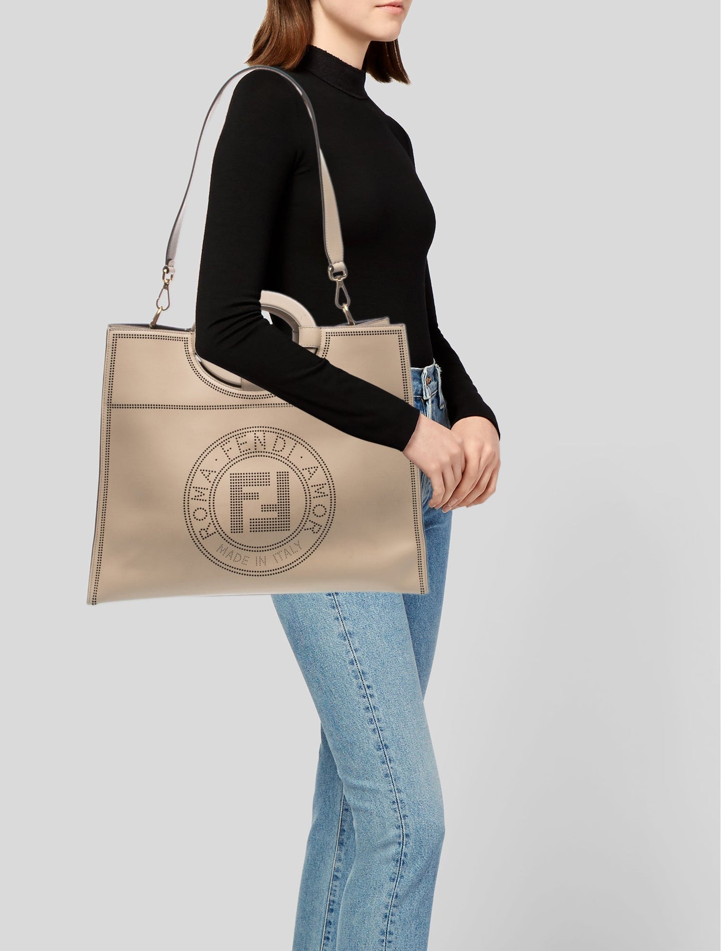Fendi Leather Runaway Large