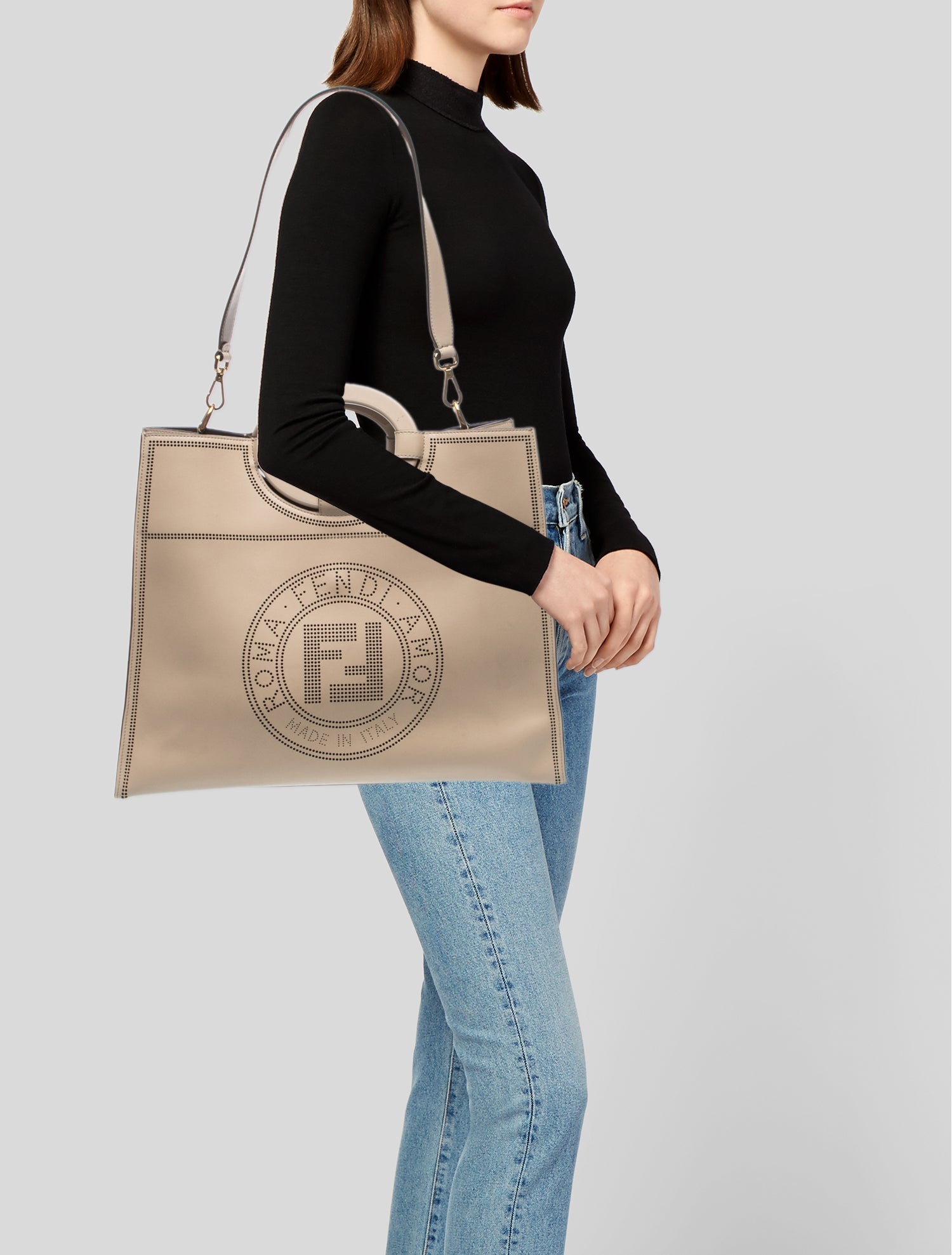 Fendi Leather Runaway Large