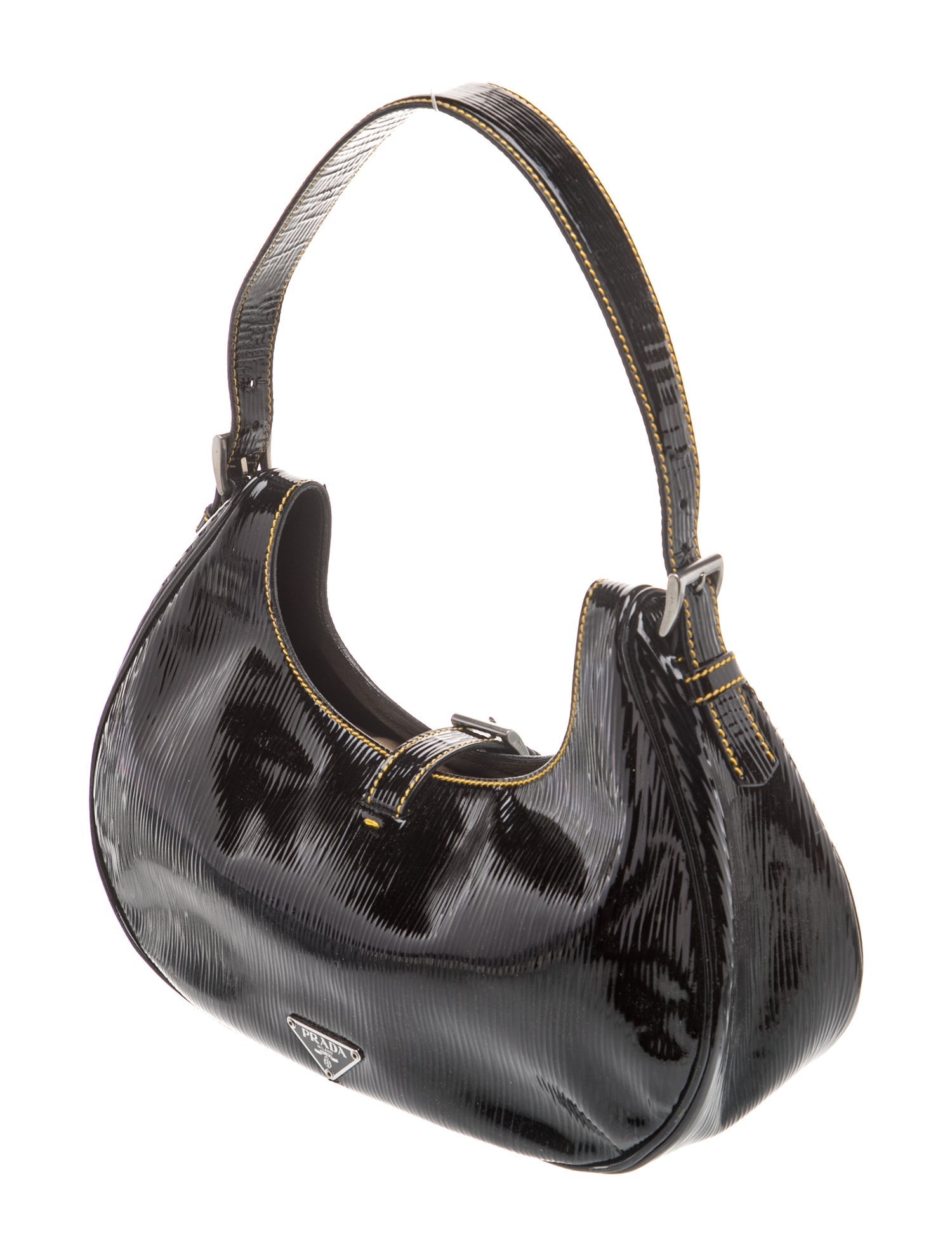 Prada Vernis Rayures Shoulder Bag