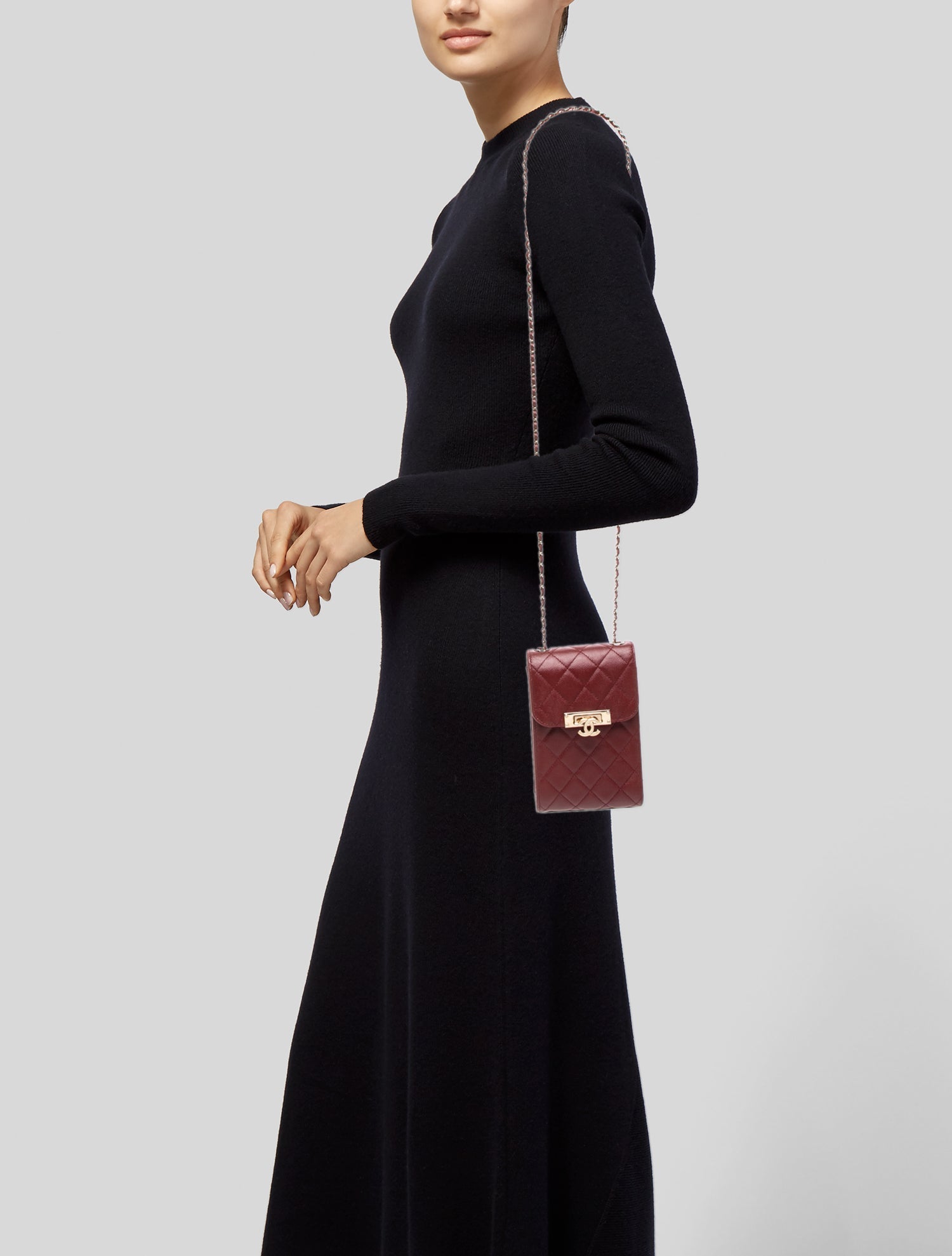 Chanel Golden Class Phone Holder Crossbody Bag