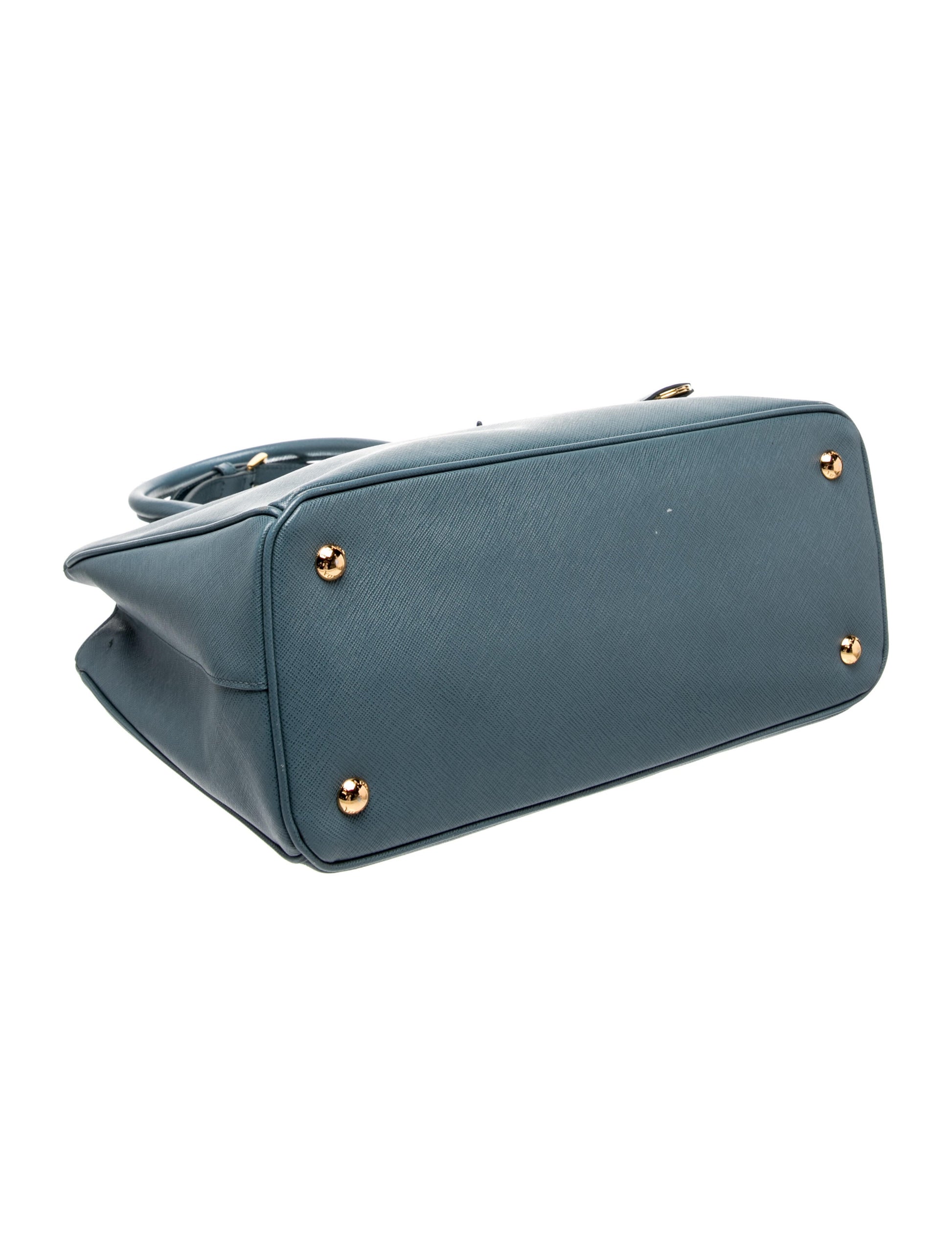 Prada Saffiano Lux Leather Galleria Double Zip