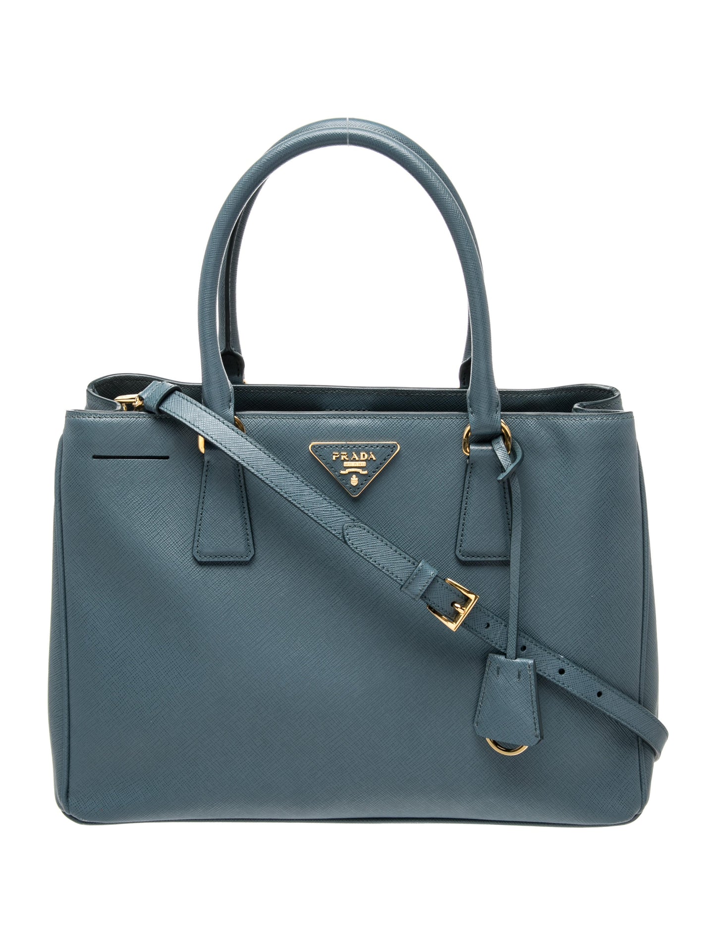 Prada Saffiano Lux Leather Galleria Double Zip