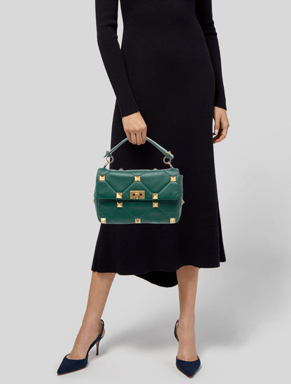 Valentino Rockstud Top Handle Bag