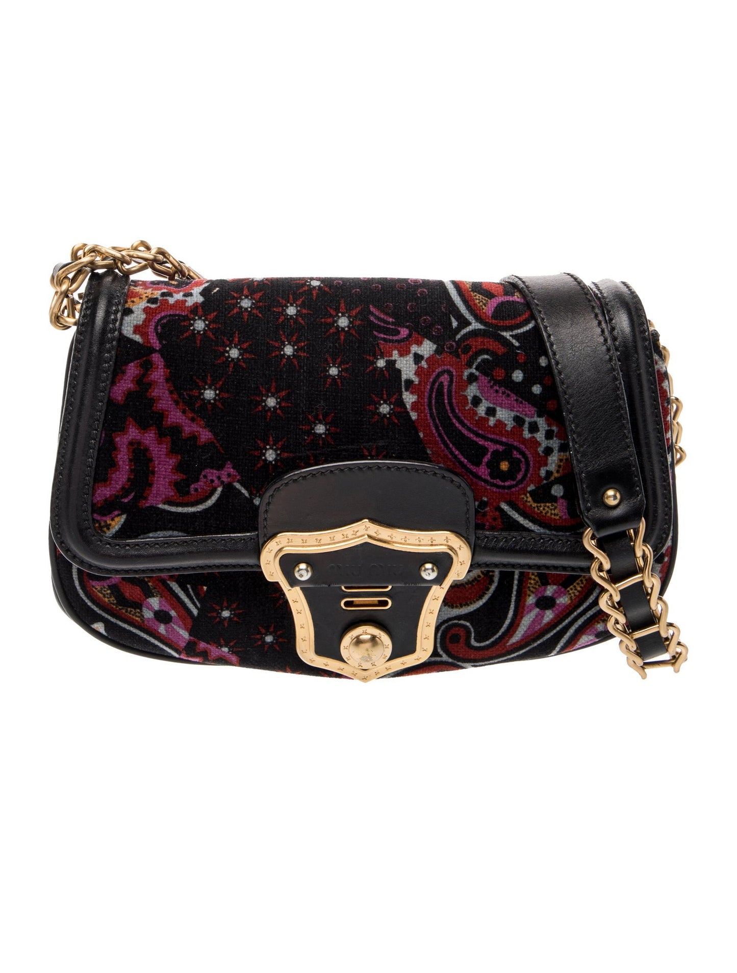 Miu Miu Jacquard Shoulder Bag Vintage