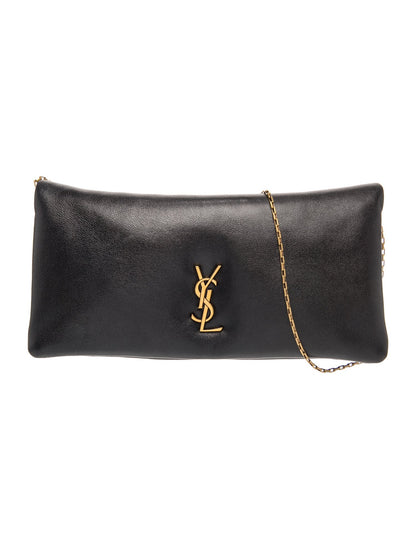 Saint Laurent Leather Calypso Mini 2024