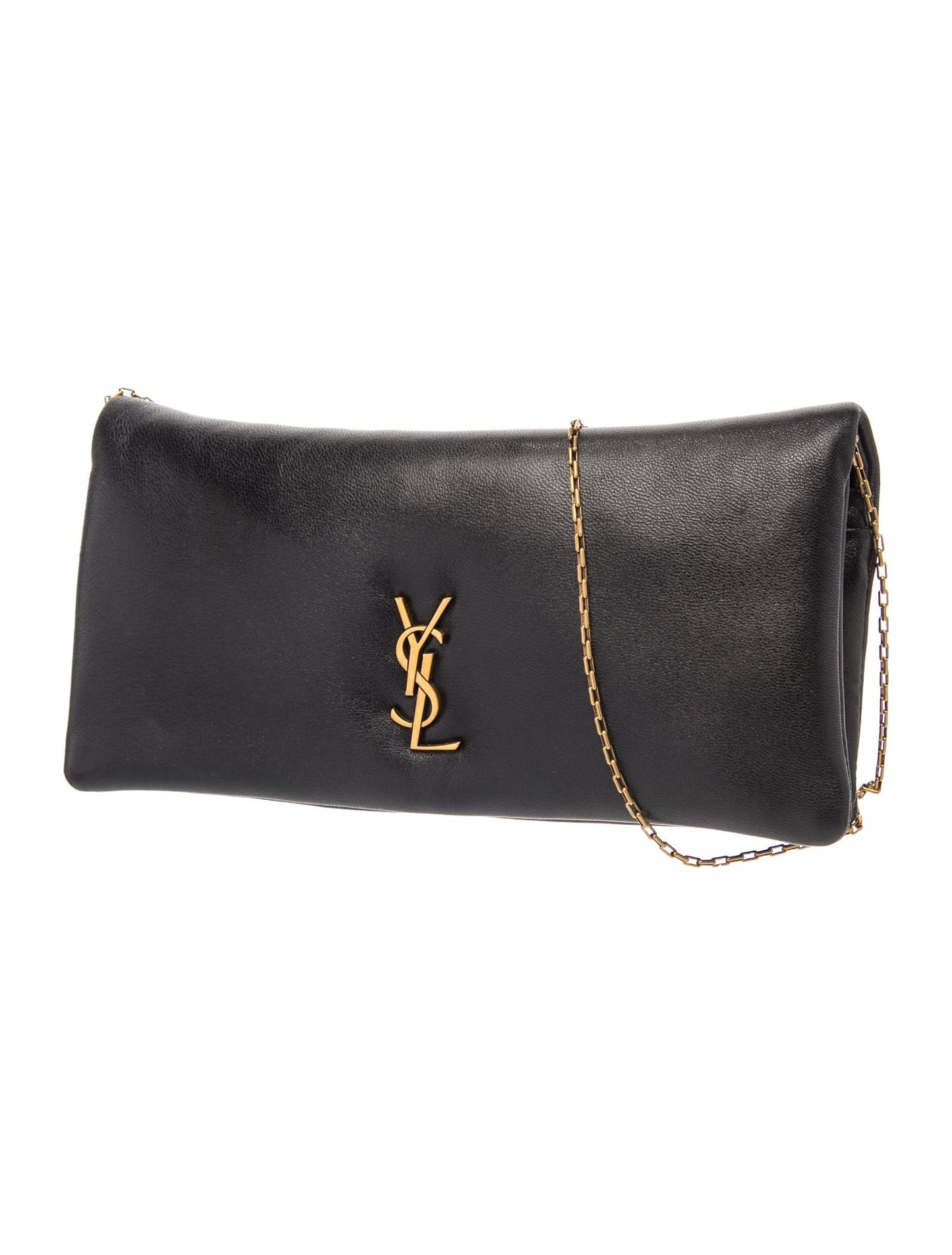Saint Laurent Leather Calypso Mini 2024
