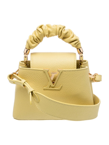 Louis Vuitton Taurillon Leather Scrunchie Capucines Mini