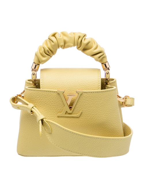 Louis Vuitton Taurillon Leather Scrunchie Capucines Mini
