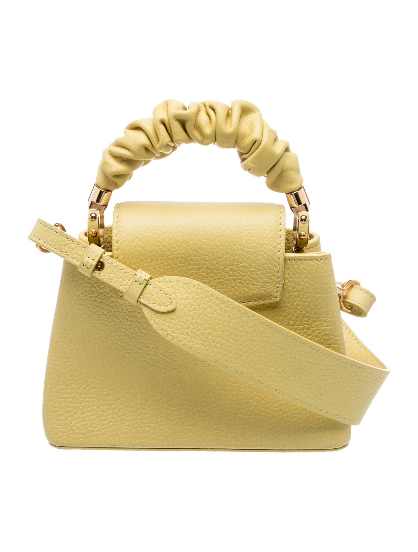 Louis Vuitton Taurillon Leather Scrunchie Capucines Mini
