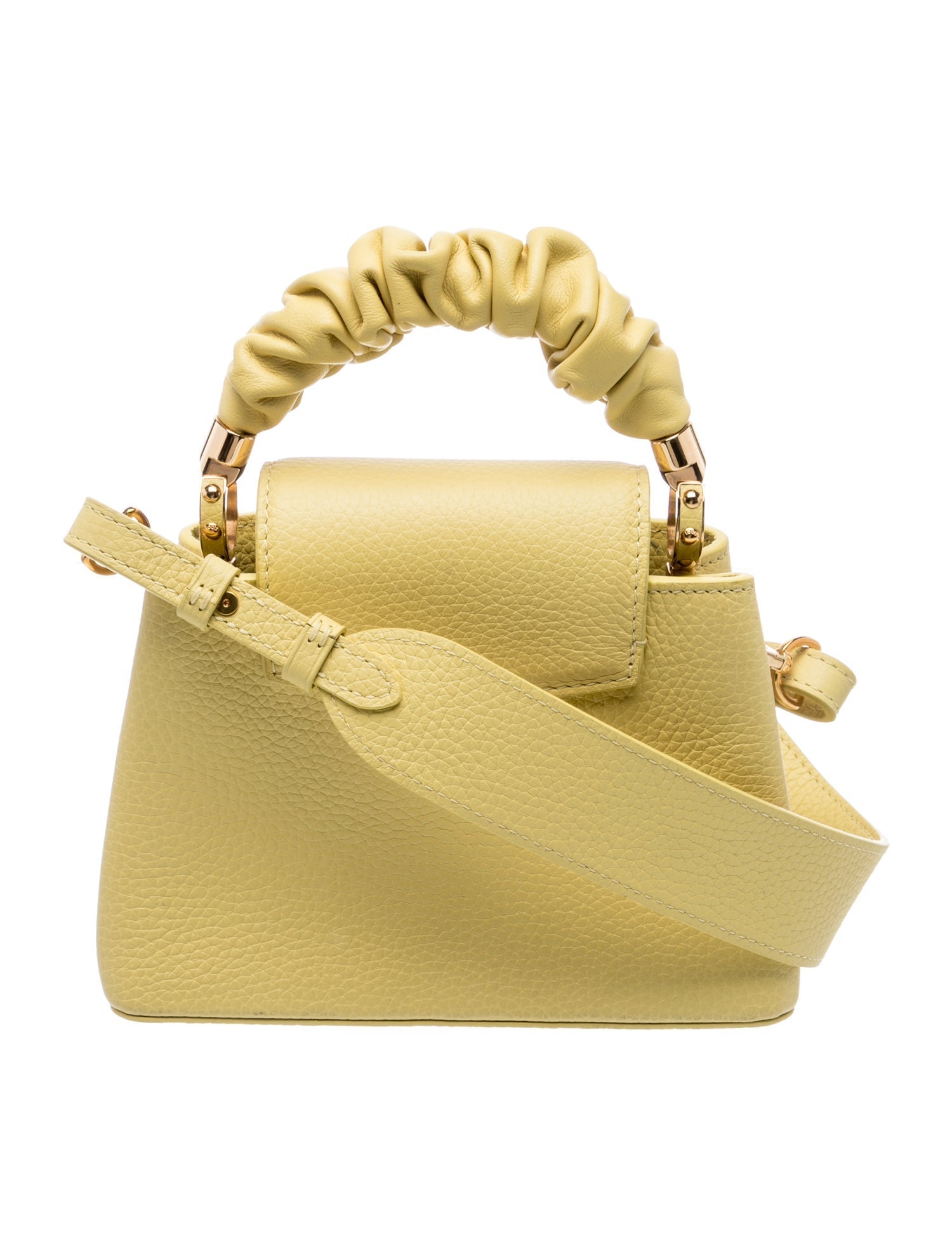 Louis Vuitton Taurillon Leather Scrunchie Capucines Mini