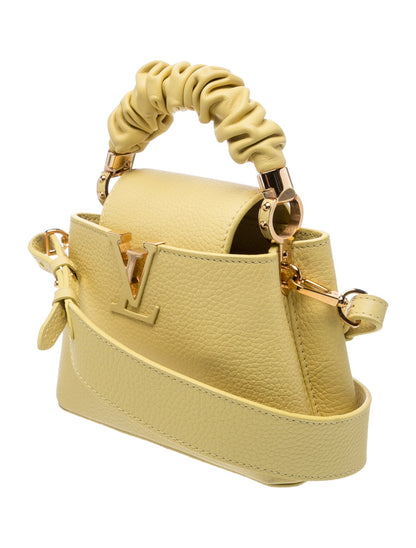 Louis Vuitton Taurillon Leather Scrunchie Capucines Mini