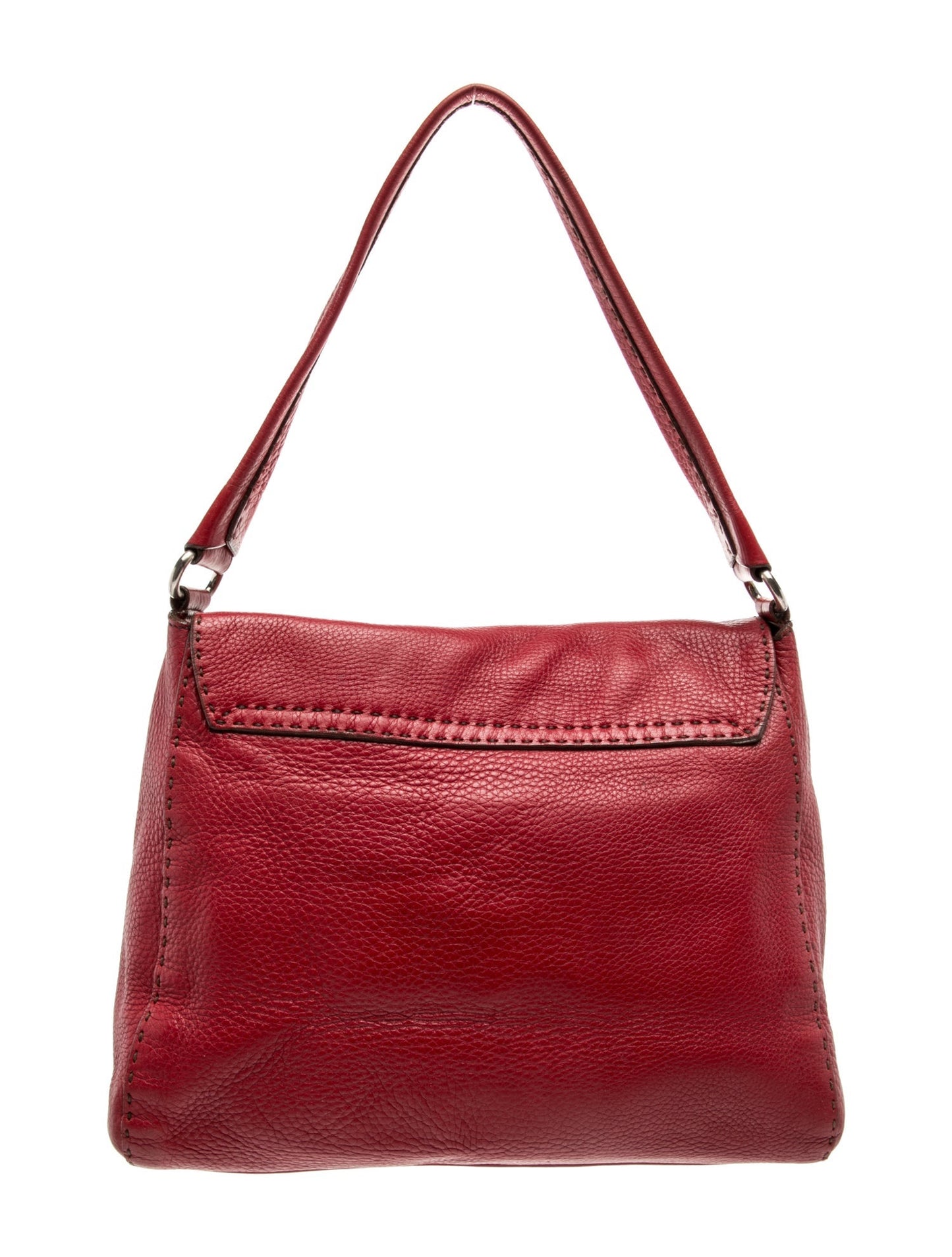 Prada Enameled Metal Triangle Shoulder Bag