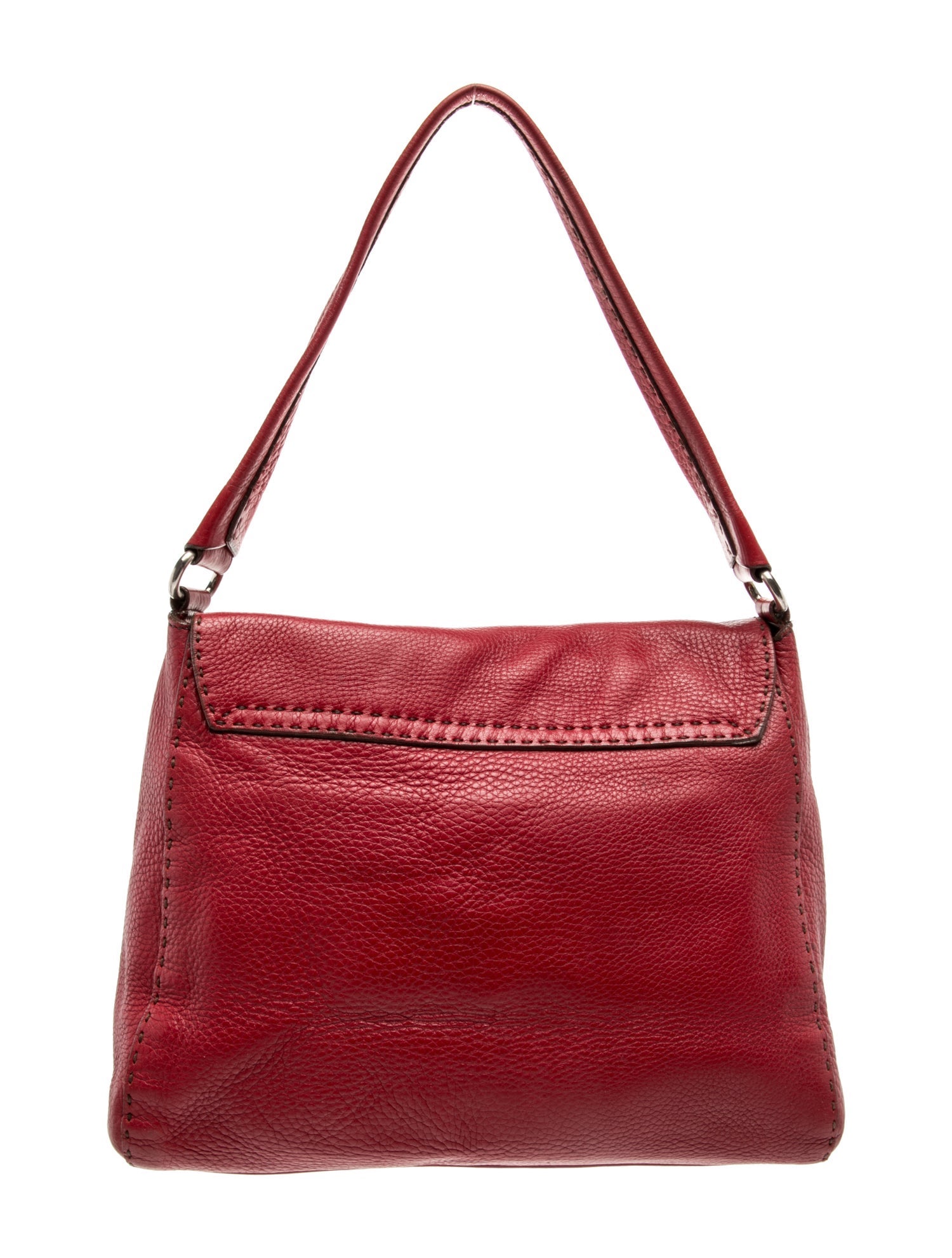 Prada Enameled Metal Triangle Shoulder Bag