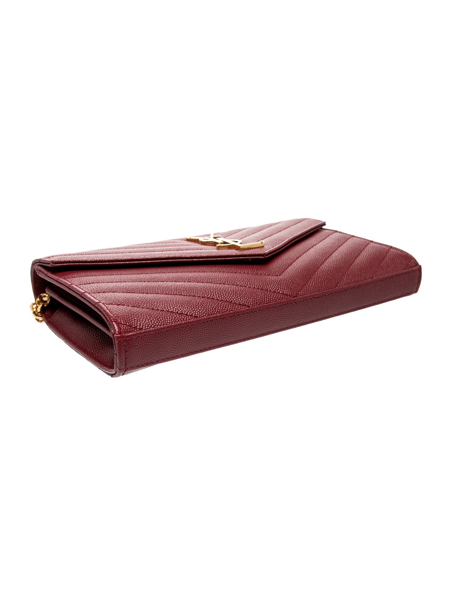Saint Laurent Leather Wallet on a Chain