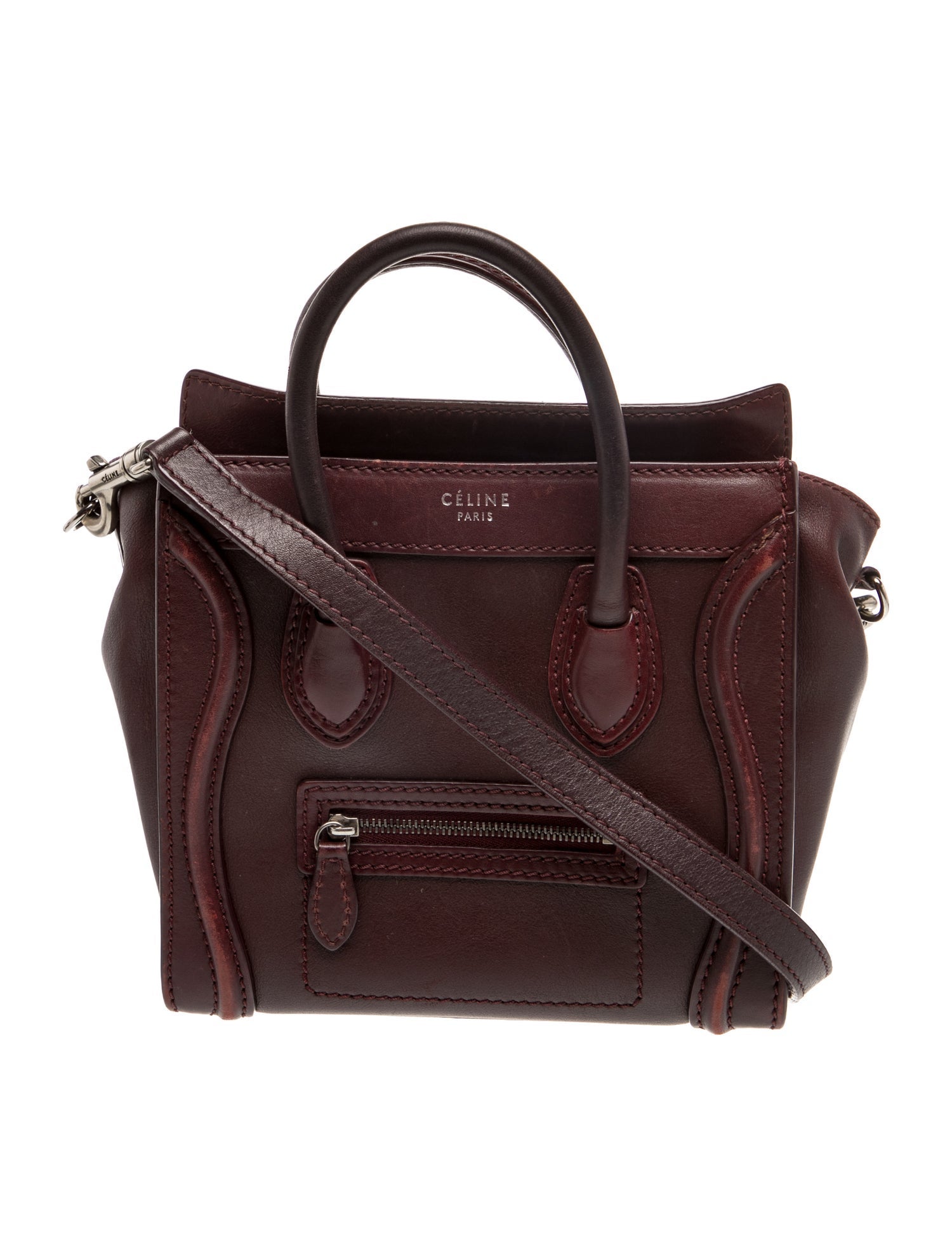 Celine Leather Luggage Nano