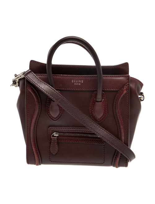 Celine Leather Luggage Nano