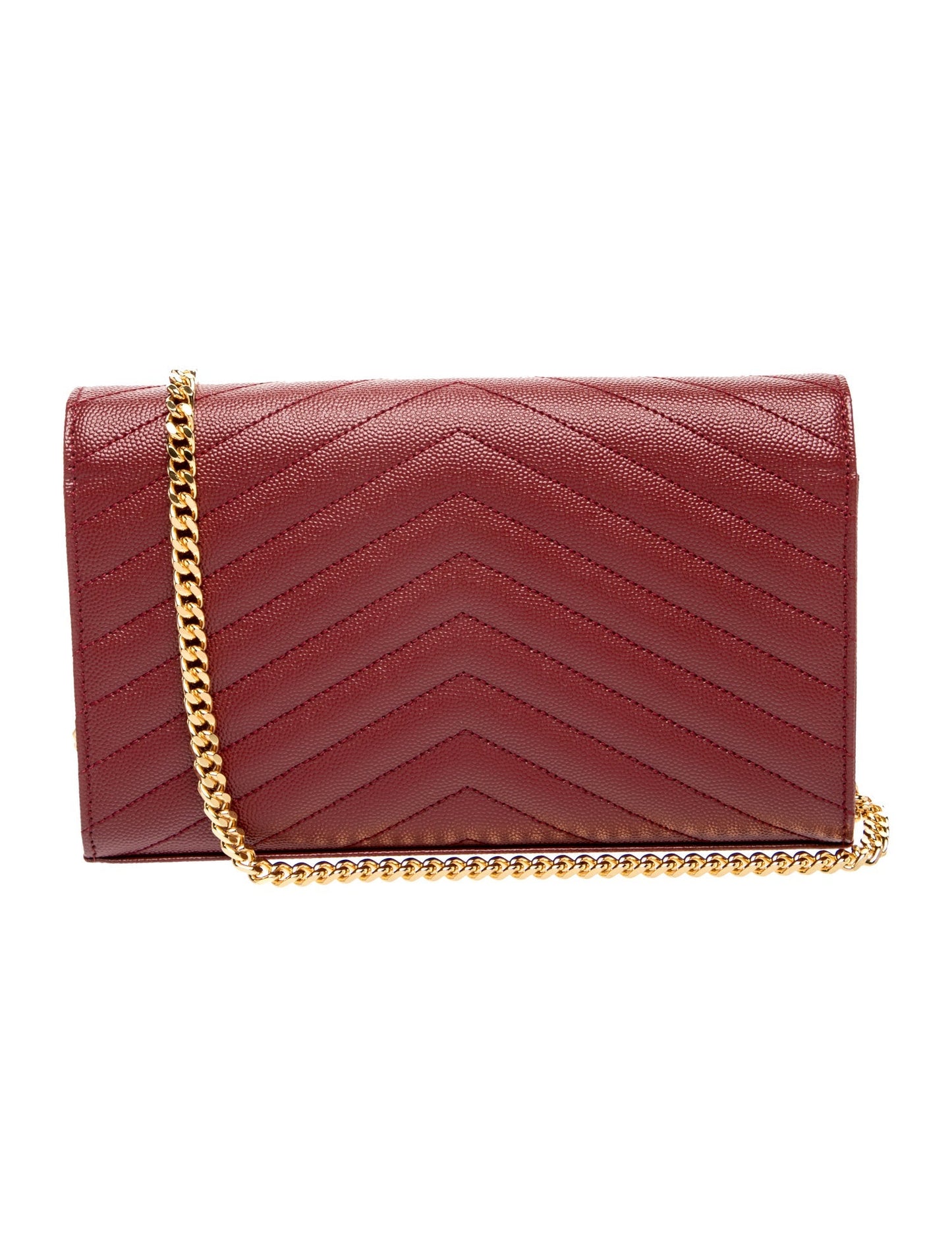 Saint Laurent Leather Wallet on a Chain