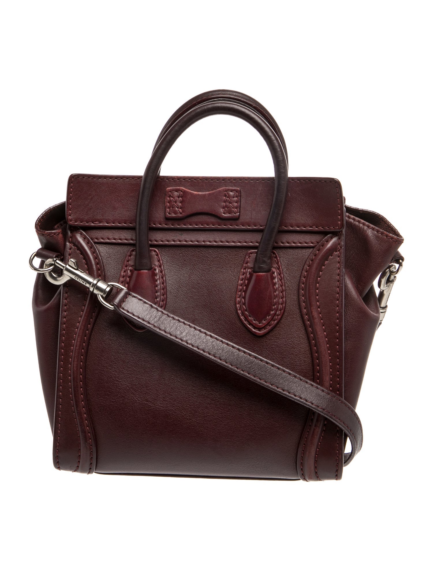Celine Leather Luggage Nano