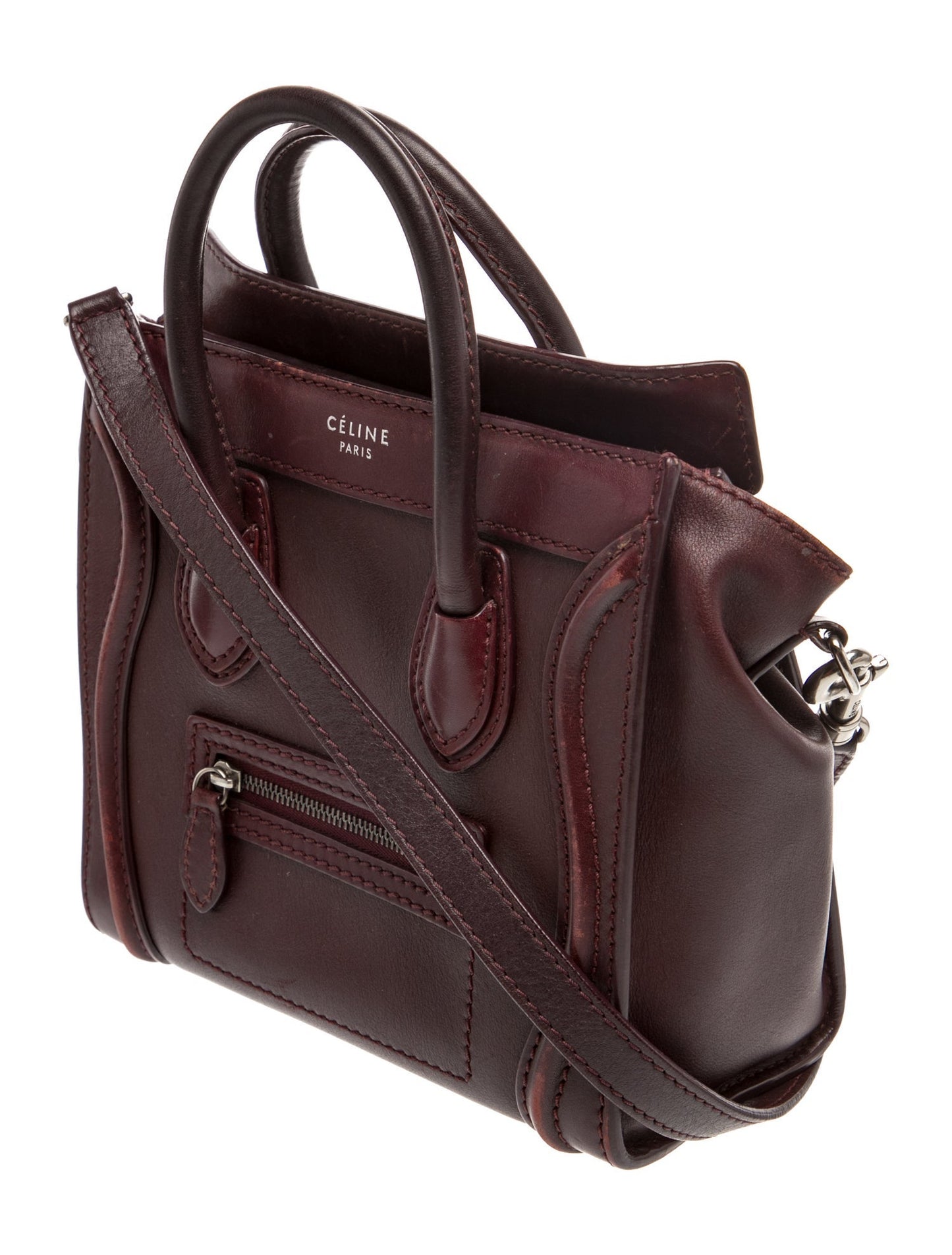 Celine Leather Luggage Nano
