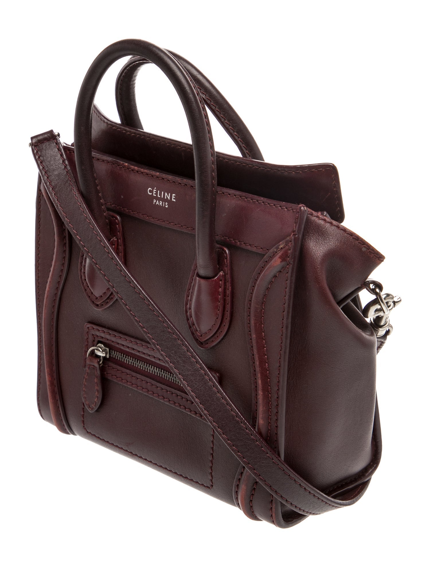 Celine Leather Luggage Nano