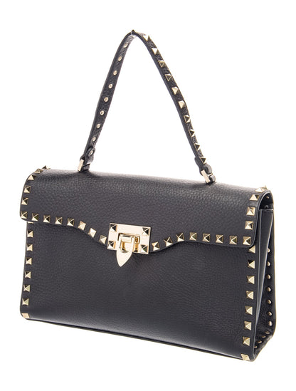 Valentino Rockstud Top Handle Bag Medium