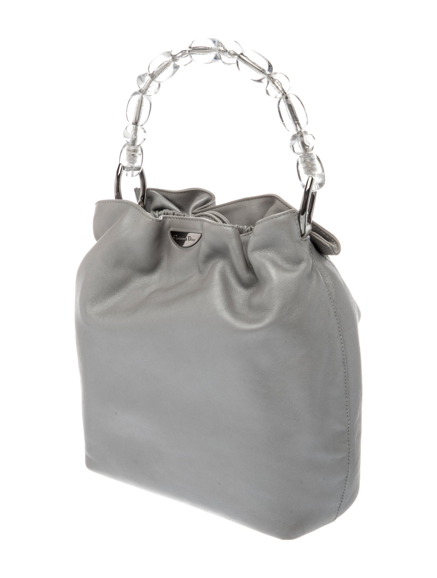 Christian Dior Leather Bucket Bag Vintage
