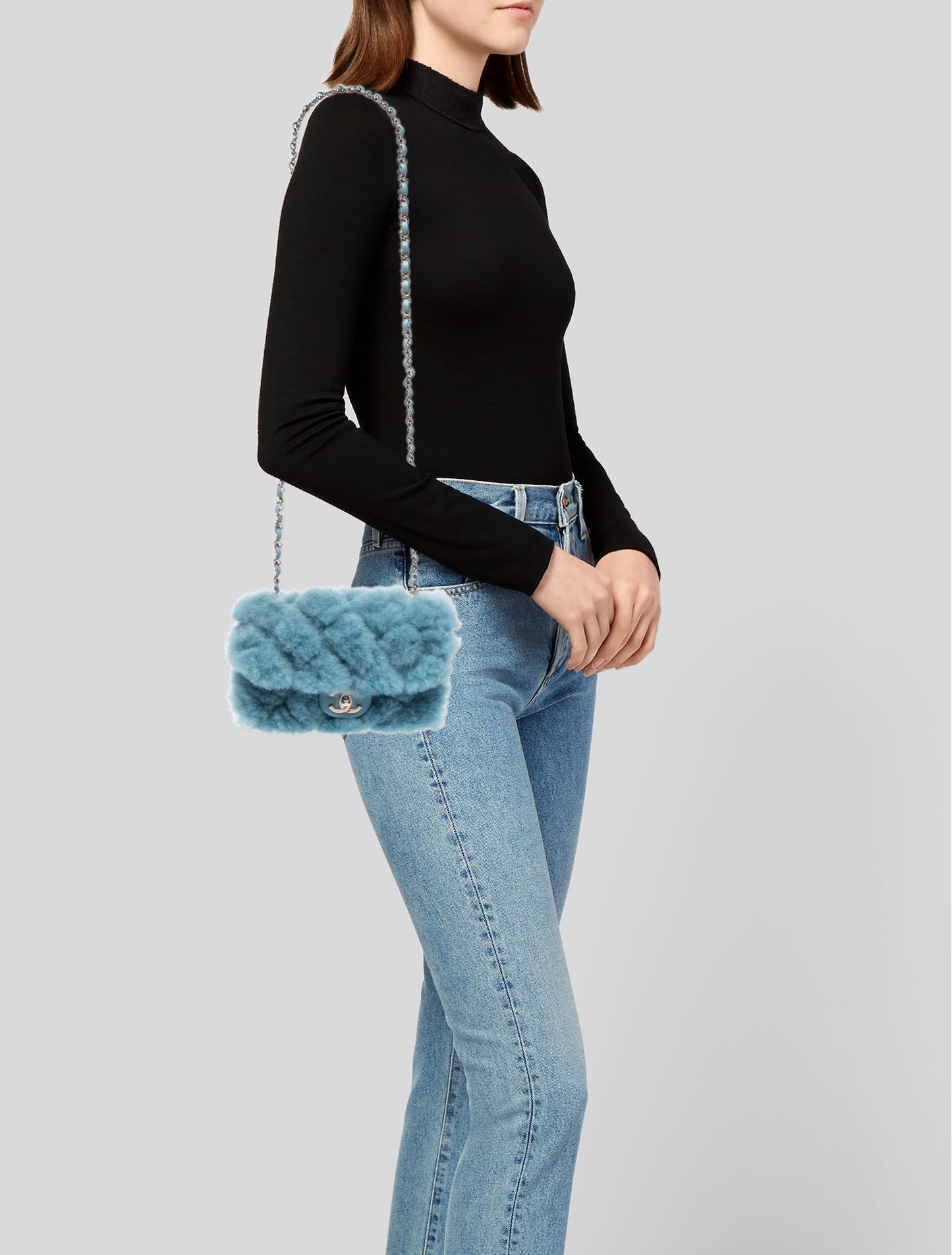 Chanel Curly Fur Flap Bag