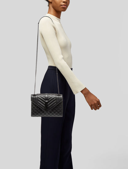 Saint Laurent Quilted Envelope Medium
