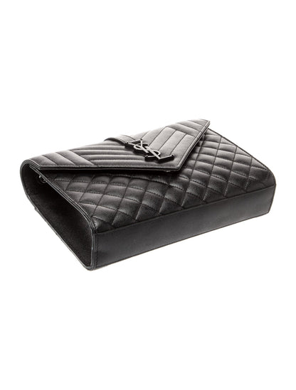 Saint Laurent Quilted Envelope Medium