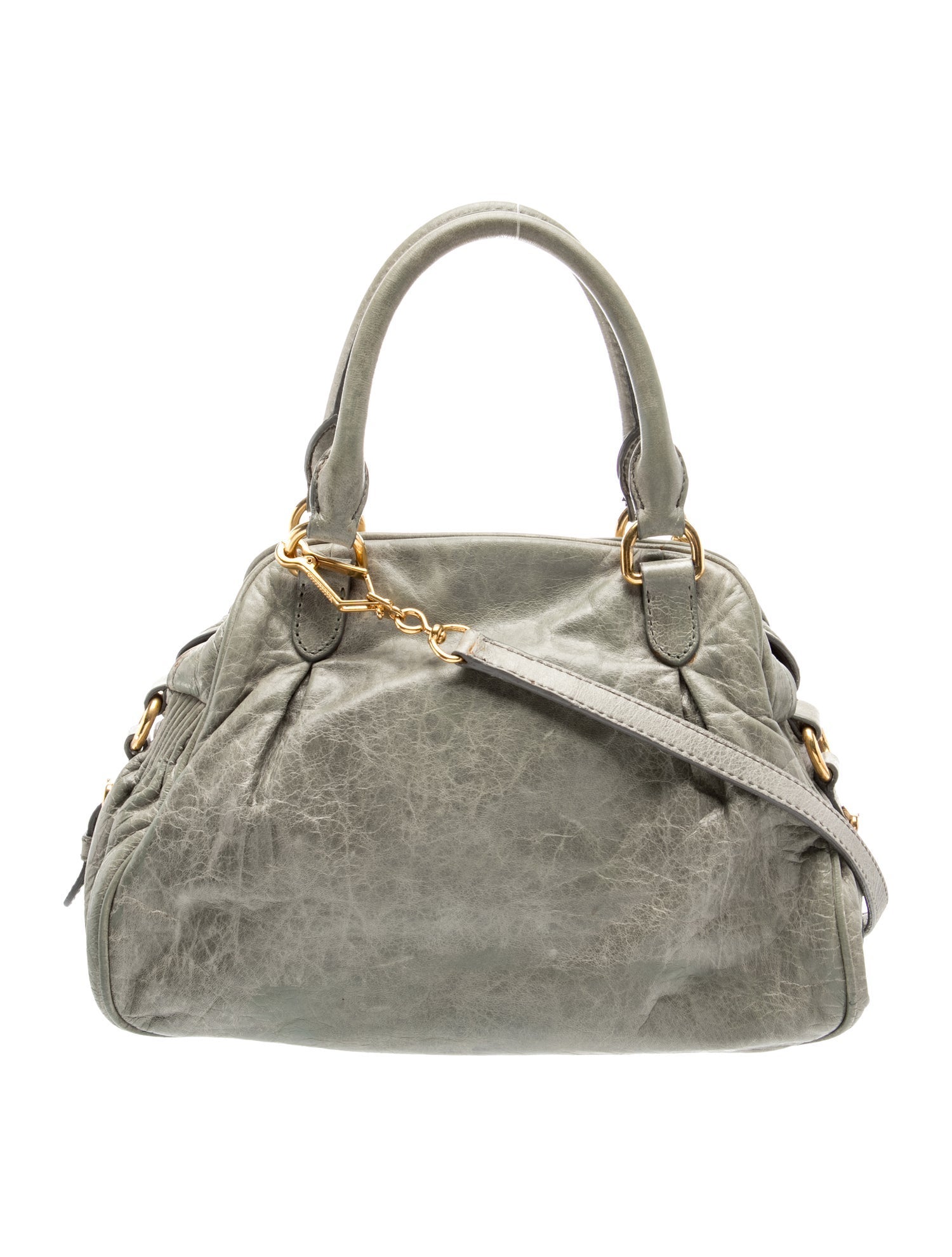 Miu Miu Lambskin Nappa Charm Bauletto Aperto Vintage