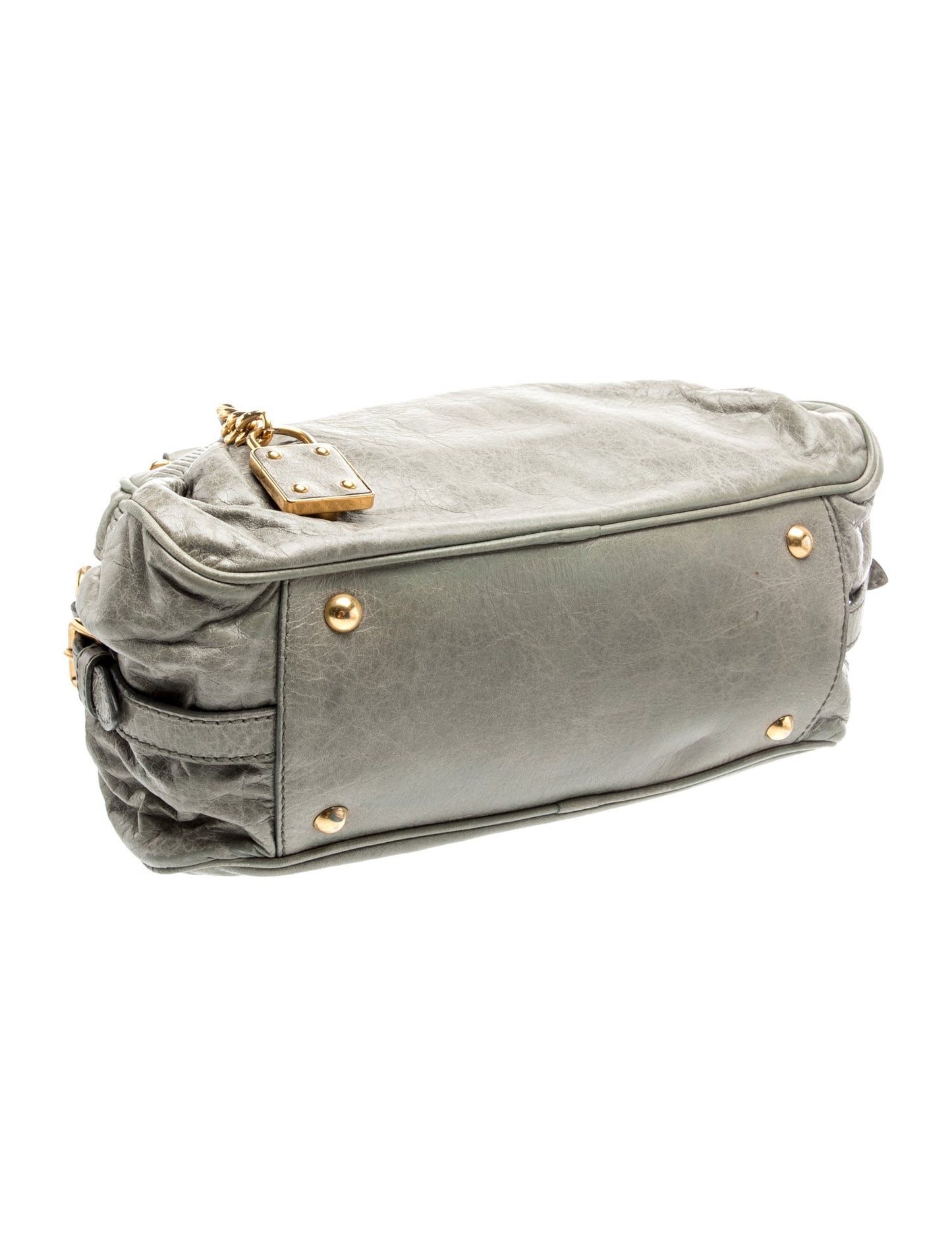 Miu Miu Lambskin Nappa Charm Bauletto Aperto Vintage