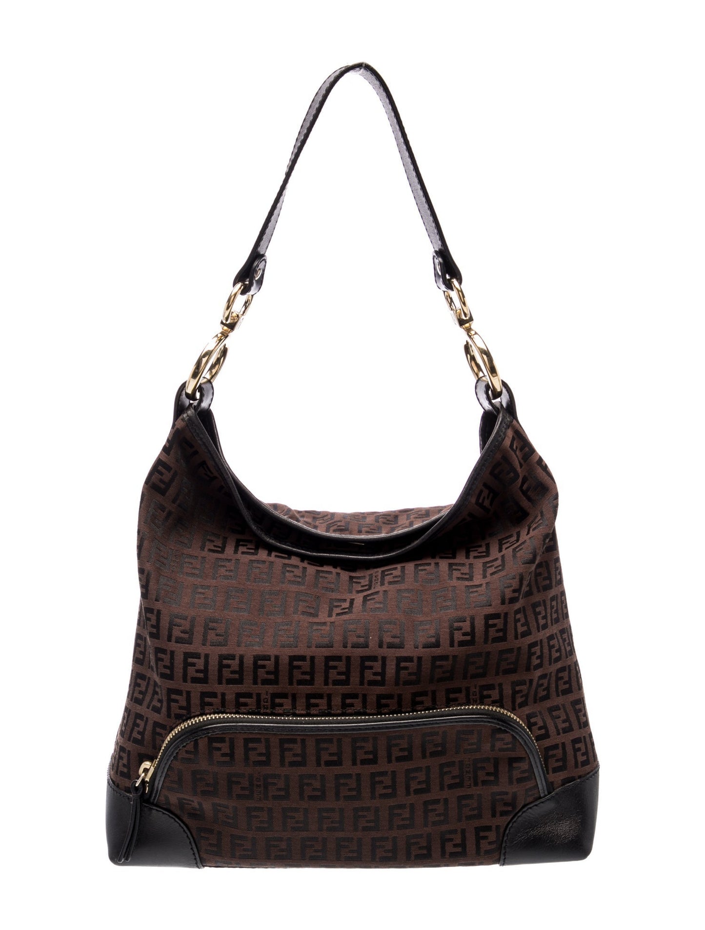 Fendi Zucchino FF Shoulder Bag