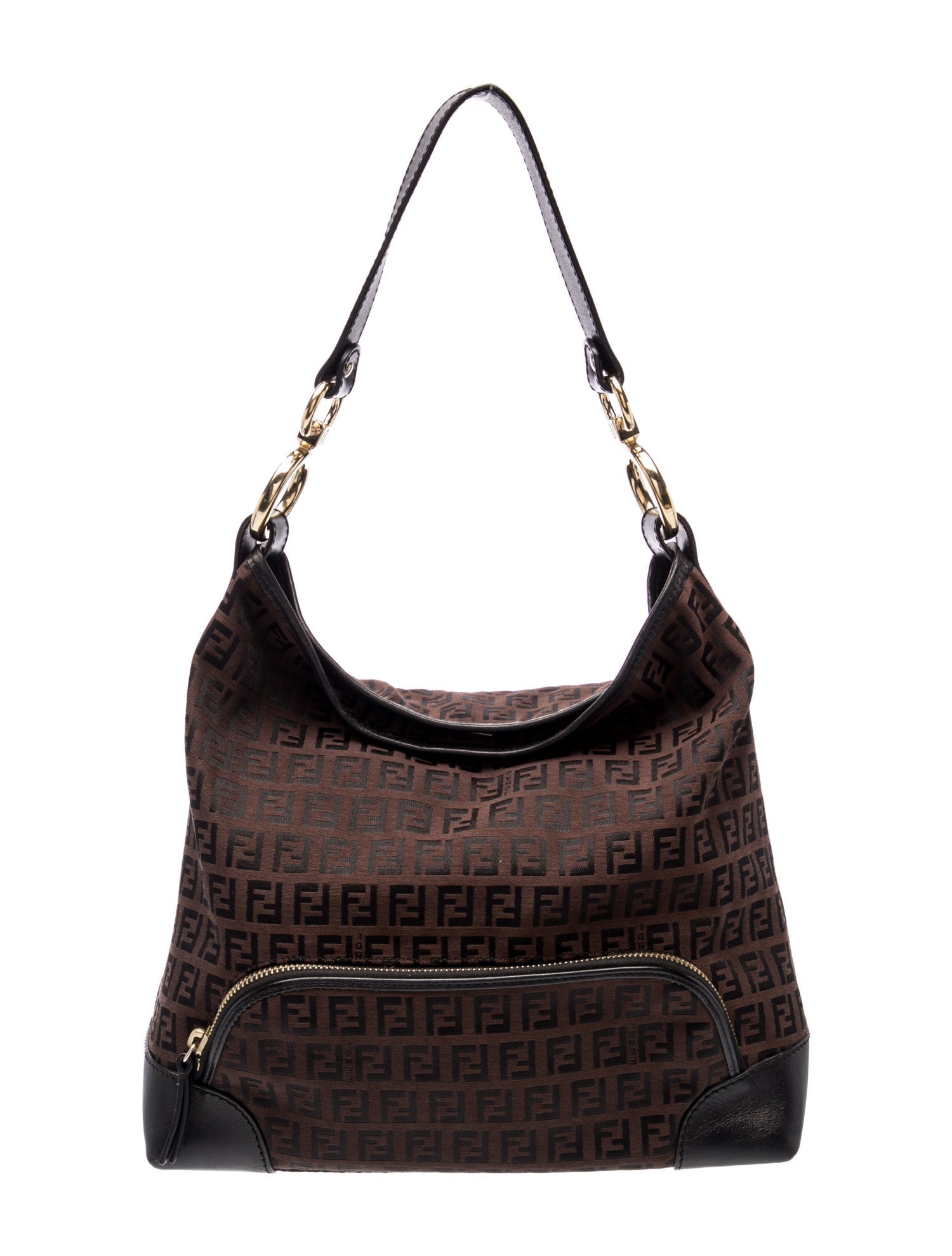 Fendi Zucchino FF Shoulder Bag