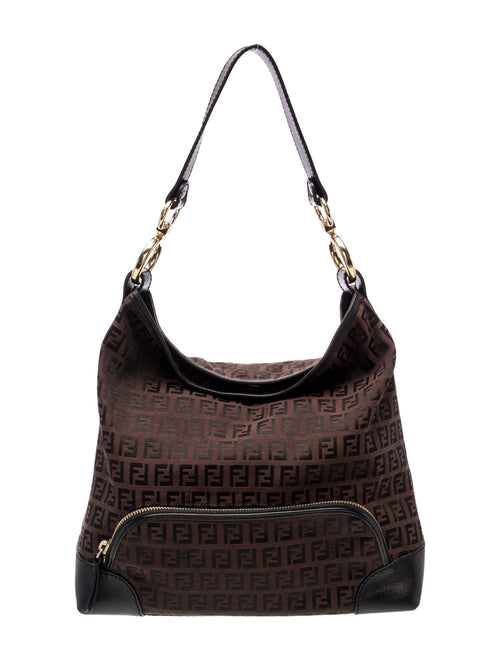 Fendi Zucchino FF Shoulder Bag