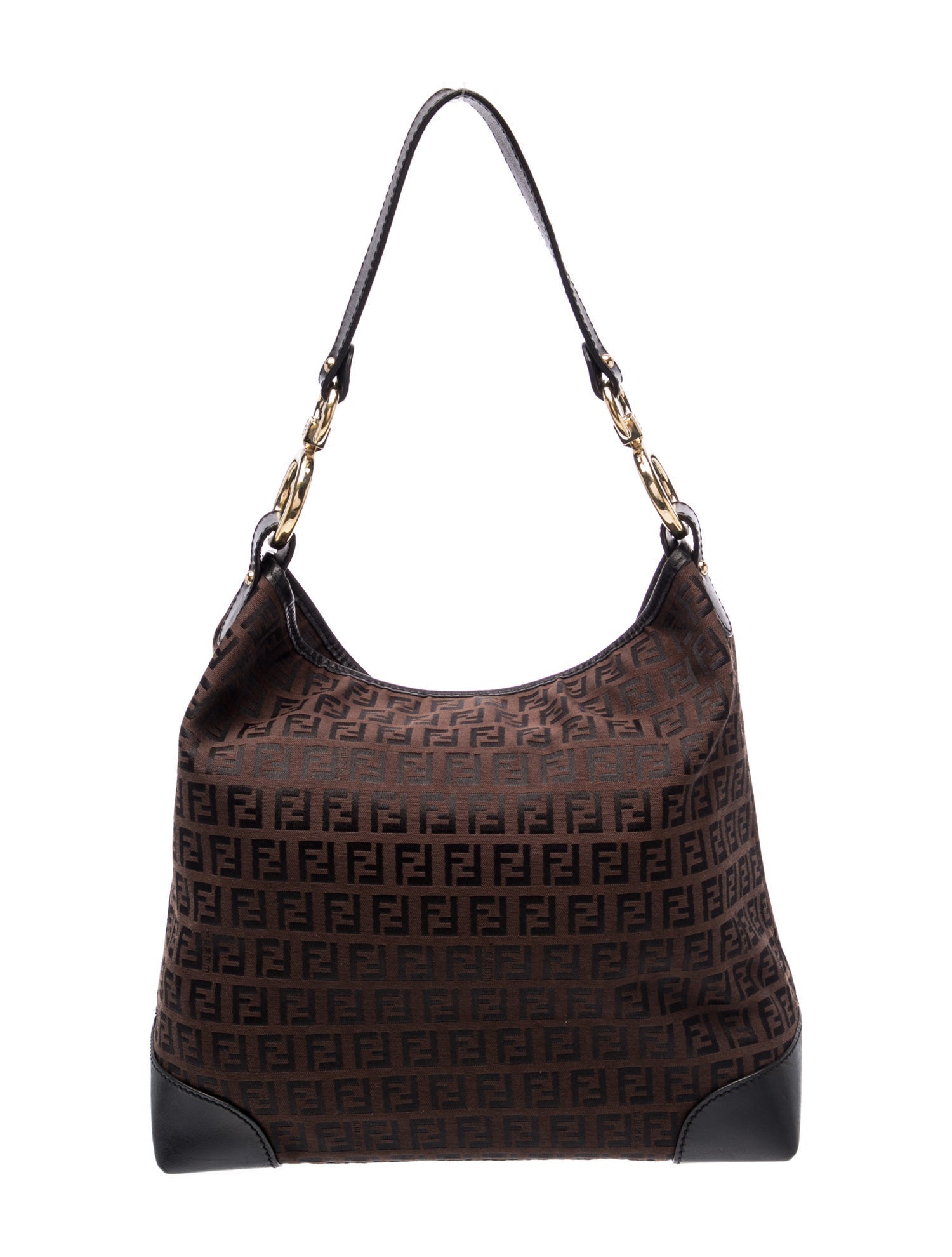 Fendi Zucchino FF Shoulder Bag