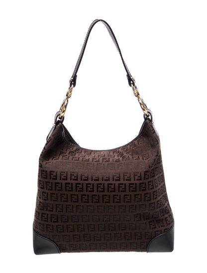 Fendi Zucchino FF Shoulder Bag