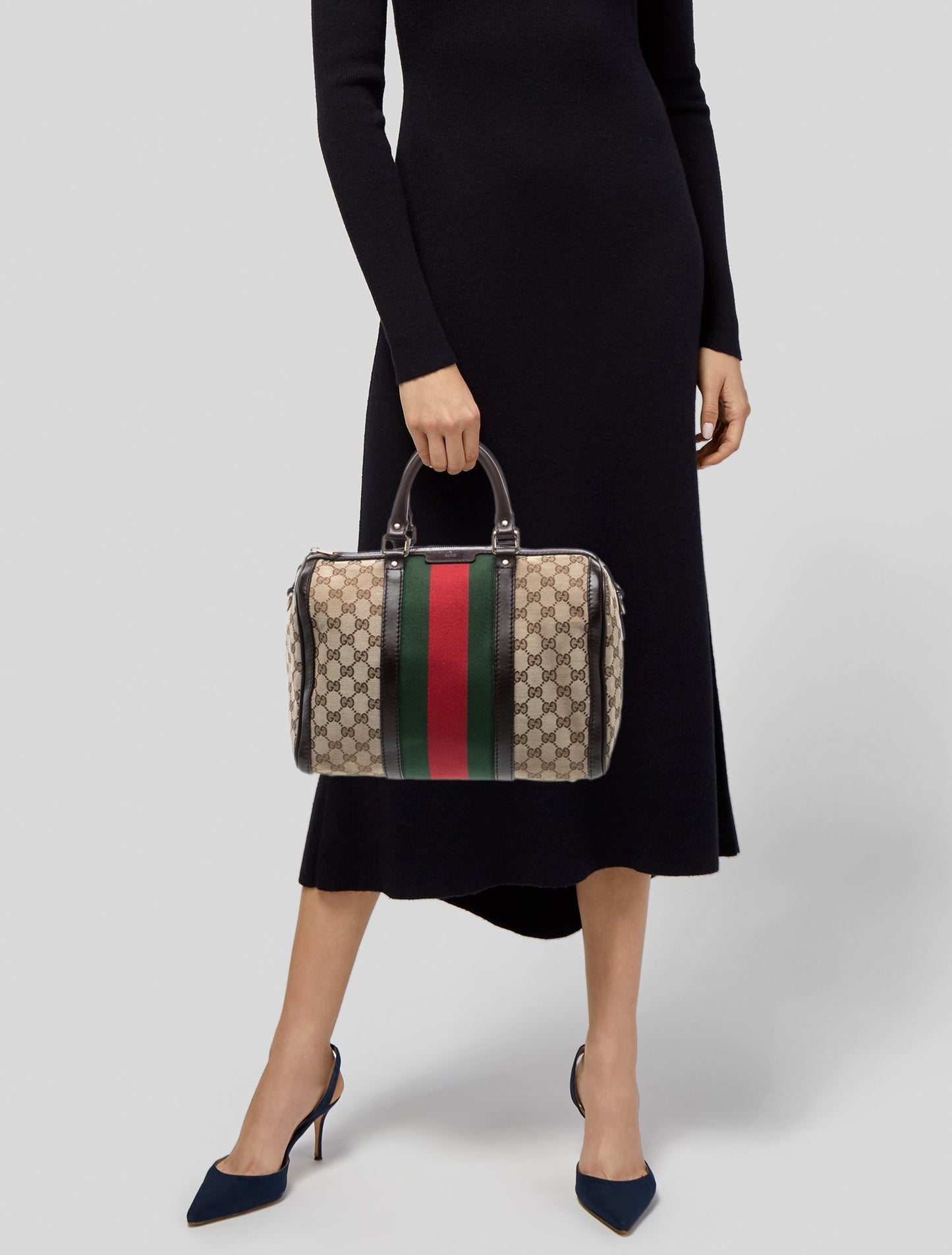 Gucci GG Canvas Boston Medium