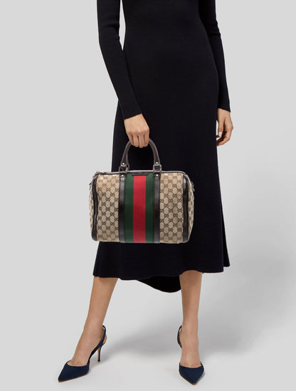 Gucci GG Canvas Boston Medium