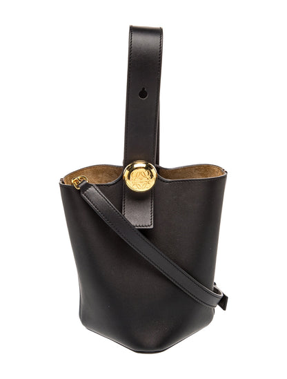 Loewe Leather Mini Pebble Bucket Bag