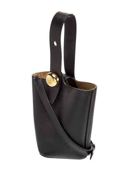 Loewe Leather Mini Pebble Bucket Bag