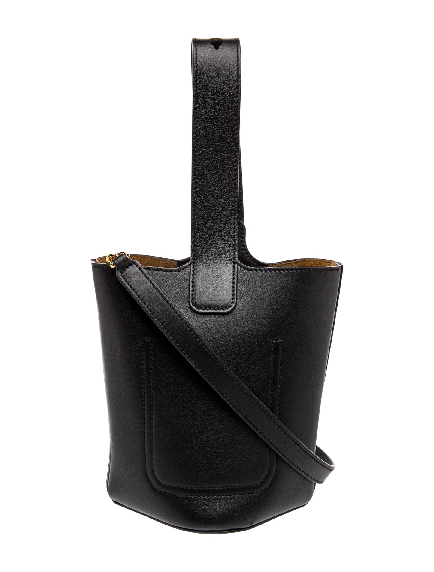 Loewe Leather Mini Pebble Bucket Bag