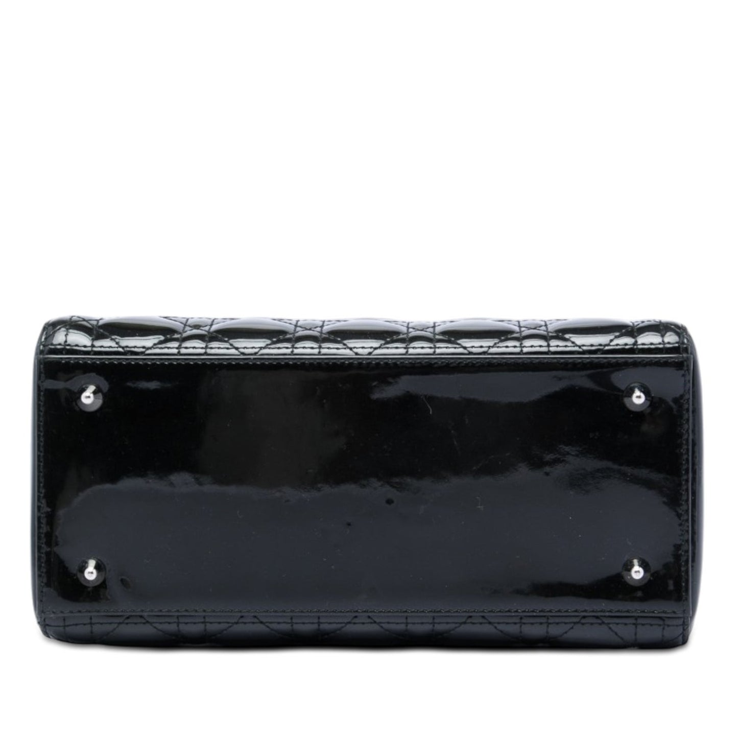Christian Dior Medium Patent Cannage Lady Dior
