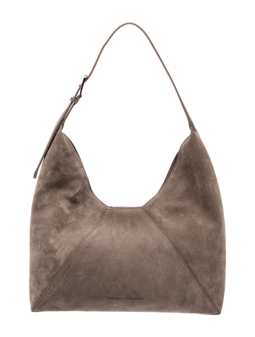 Brunello Cucinelli Suede Shoulder Bag w/ Tags