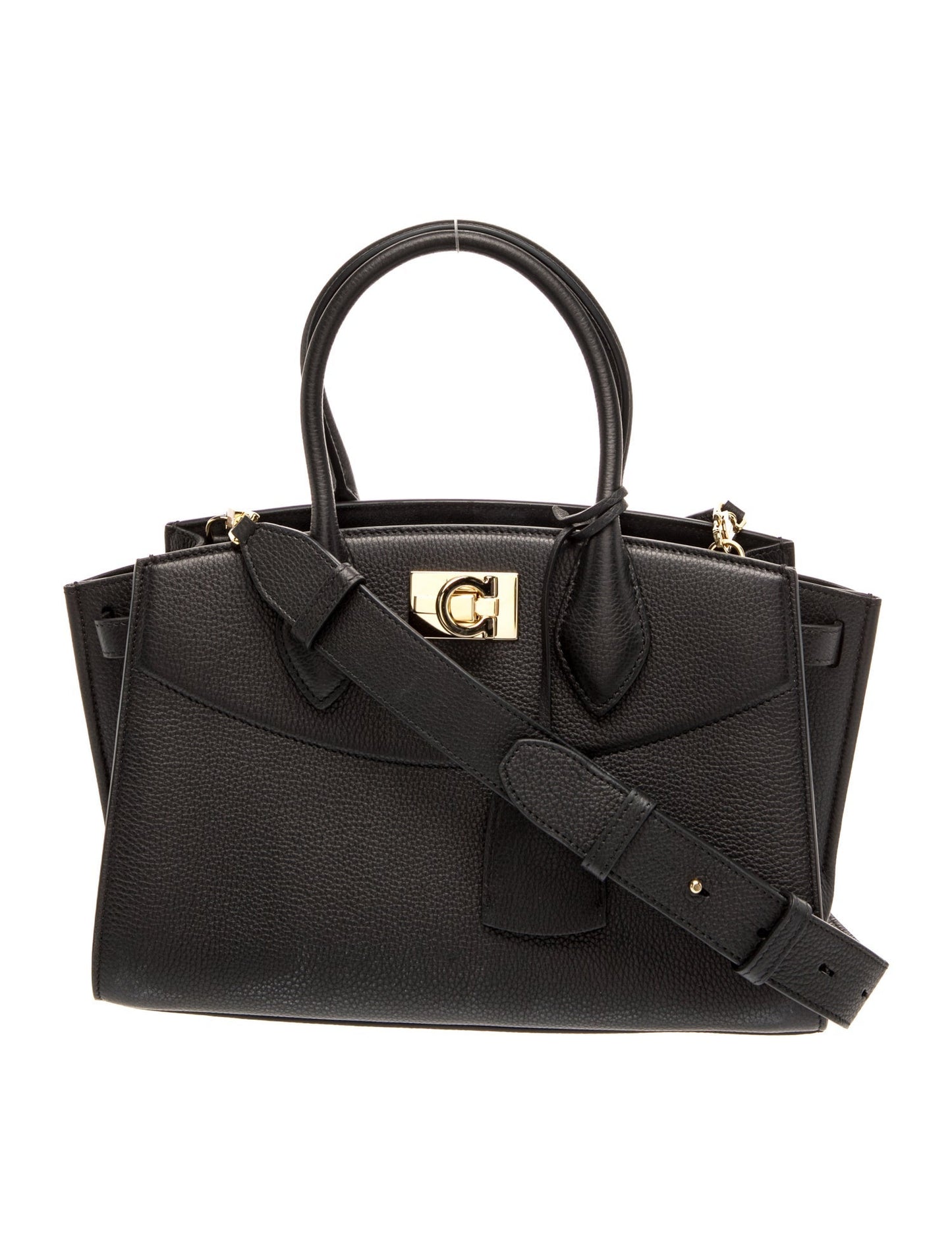Salvatore Ferragamo Leather Top Handle Bag