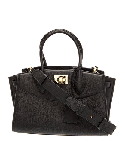 Salvatore Ferragamo Leather Top Handle Bag
