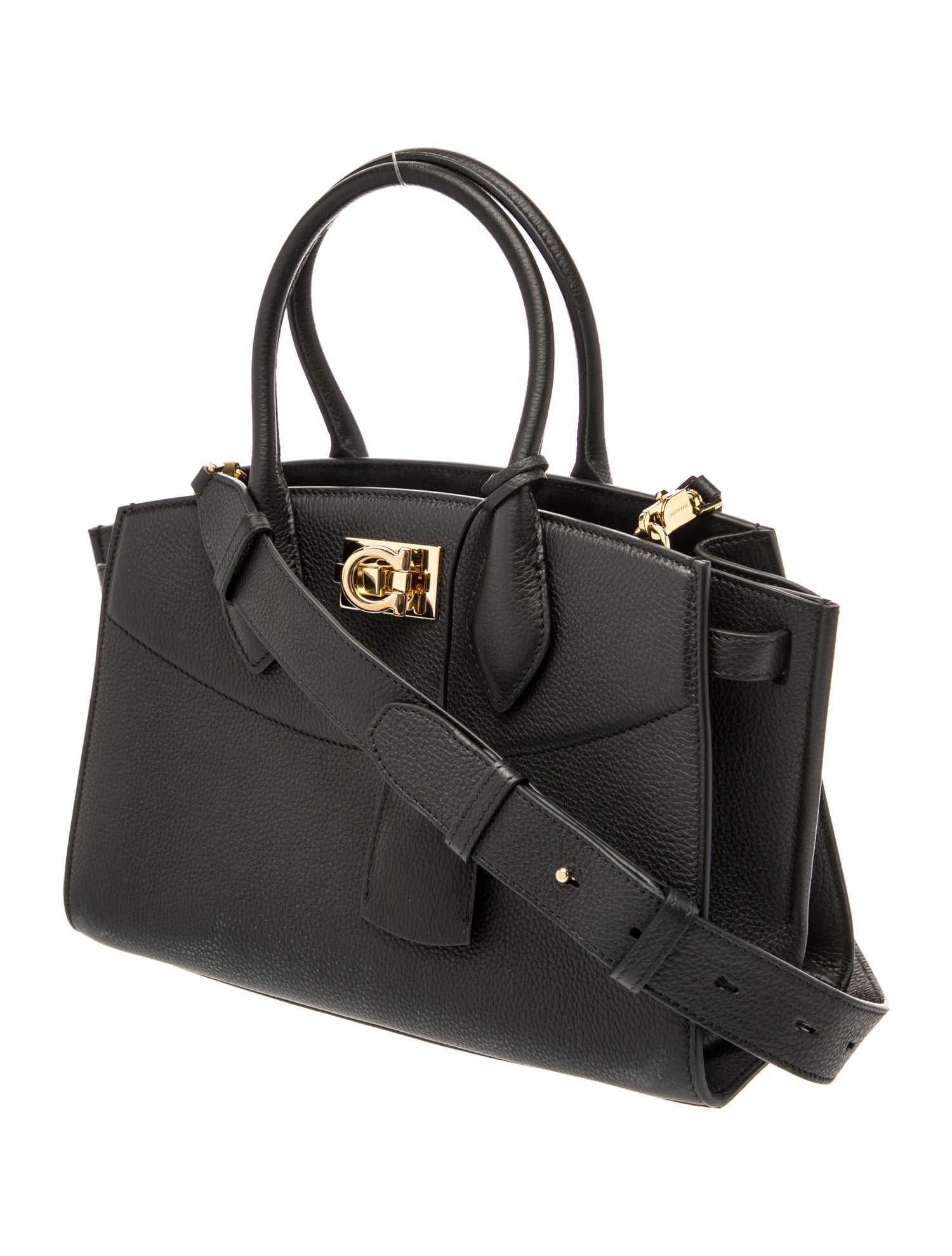 Salvatore Ferragamo Leather Top Handle Bag
