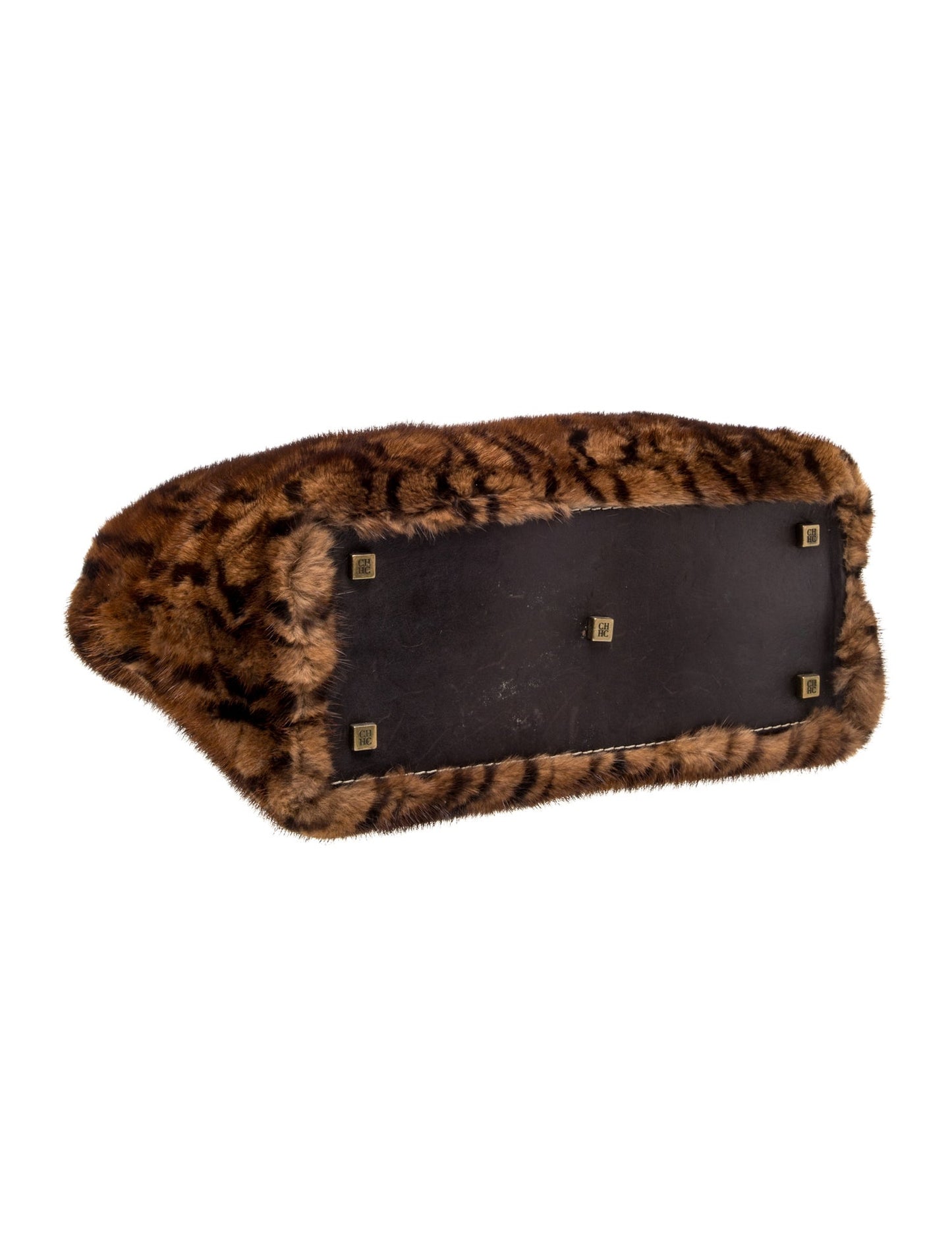 Carolina Herrera Fur Top Handle Bag