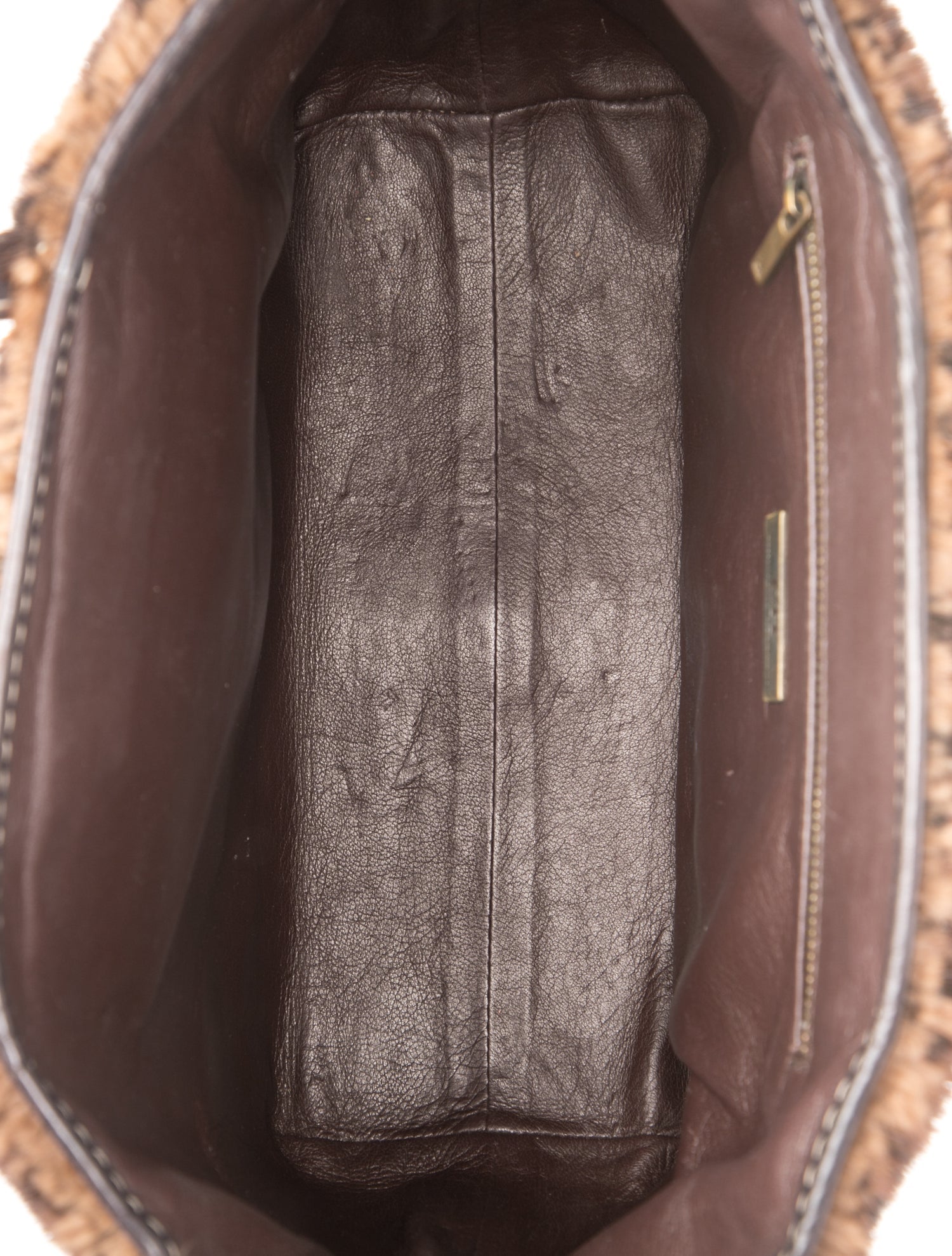 Carolina Herrera Fur Top Handle Bag